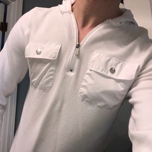 White Michael Kors Sweatshirt with Hood